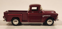 Sunnyside Superior SS 5602 1955 Chevy Stepside Pickup Truck Metallic Dark Red 1/36 Scale Die Cast Toy Car Vehicle with Opening Doors and Tailgate