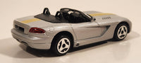 Burago Dodge Viper SRT10 Coupe Silver with Yellow Stripes 1/43 Scale Pull Back Die Cast Toy Car Vehicle