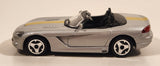Burago Dodge Viper SRT10 Coupe Silver with Yellow Stripes 1/43 Scale Pull Back Die Cast Toy Car Vehicle