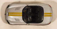 Burago Dodge Viper SRT10 Coupe Silver with Yellow Stripes 1/43 Scale Pull Back Die Cast Toy Car Vehicle