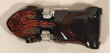 2010 Hot Wheels Race World: Volcano Twin Mill Black w/ Red Flames Die Cast Toy Car Vehicle
