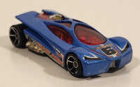 2006 Hot Wheels Track Aces Sling Shot Blue Die Cast Toy Car Vehicle