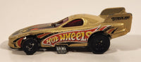 2009 Hot Wheels Racing Rigs Pontiac Firebird Funny Car Gold Die Cast Toy Car Vehicle