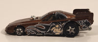 2005 Hot Wheels Wild Cats Mustang Funny Car Metallic Brown Die Cast Toy Race Car Vehicle with Lifting Body