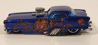 2005 Hot Wheels Wild Cats Metrorail 1950s Nash Metropolitan Blue Die Cast Toy Car Vehicle