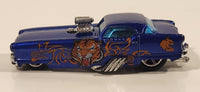 2005 Hot Wheels Wild Cats Metrorail 1950s Nash Metropolitan Blue Die Cast Toy Car Vehicle