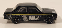 2009 Hot Wheels Datsun Bluebird 510 Black Die Cast Toy Car Vehicle