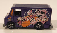 2005 Hot Wheels Asphalt Jungle Combat Medic Delivery Truck Van Purple Die Cast Toy Car Vehicle