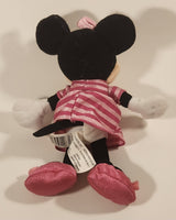 Disney Minnie Mouse Pink Striped Dress 9" Plush Stuffed Toy JPE08
