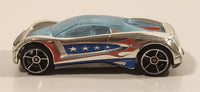 2008 Hot Wheels Daredevil Crash Nitrium Chrome Die Cast Toy Car Vehicle