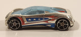 2008 Hot Wheels Daredevil Crash Nitrium Chrome Die Cast Toy Car Vehicle