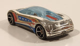 2008 Hot Wheels Daredevil Crash Nitrium Chrome Die Cast Toy Car Vehicle