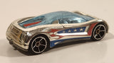 2008 Hot Wheels Daredevil Crash Nitrium Chrome Die Cast Toy Car Vehicle
