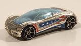 2008 Hot Wheels Daredevil Crash Nitrium Chrome Die Cast Toy Car Vehicle