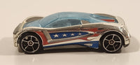 2008 Hot Wheels Daredevil Crash Nitrium Chrome Die Cast Toy Car Vehicle