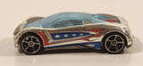 2008 Hot Wheels Daredevil Crash Nitrium Chrome Die Cast Toy Car Vehicle