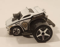2005 Hot Wheels Roll Patrol Plymouth Barracuda Fat Bax White Die Cast Toy Car Vehicle