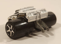 2005 Hot Wheels Roll Patrol Plymouth Barracuda Fat Bax White Die Cast Toy Car Vehicle
