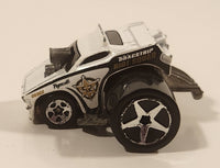 2005 Hot Wheels Roll Patrol Plymouth Barracuda Fat Bax White Die Cast Toy Car Vehicle