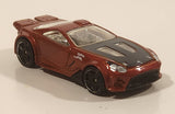 2010 Hot Wheels HW Premiere Scorcher Metalflake Dark Red Orange Die Cast Toy Car Vehicle