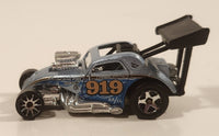 2006 Hot Wheels Fiat 500c Metalflake Sky Blue Die Cast Toy Race Car Vehicle