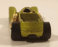 2009 Hot Wheels Trick Tracks Screamin' Hauler Satin Lime Green Die Cast Toy Car Vehicle