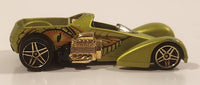 2009 Hot Wheels Trick Tracks Screamin' Hauler Satin Lime Green Die Cast Toy Car Vehicle