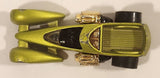 2009 Hot Wheels Trick Tracks Screamin' Hauler Satin Lime Green Die Cast Toy Car Vehicle