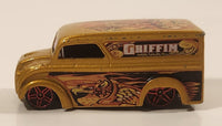 2004 Hot Wheels Demolition Dairy Delivery Truck Gold Die Cast Toy Car Vehicle