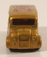 2004 Hot Wheels Demolition Dairy Delivery Truck Gold Die Cast Toy Car Vehicle