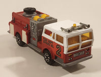 Majorette Pompe A Incendie Engine No. 2 Fire Dept. Red 1/47 Scale Die Cast Toy Car Vehicle