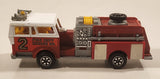 Majorette Pompe A Incendie Engine No. 2 Fire Dept. Red 1/47 Scale Die Cast Toy Car Vehicle