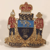 RCMP Royal Canadian Mounted Police Floreat Regina Enamel Metal Lapel Pin