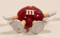 1992 M&Ms Clear Red 1 5/8" Tall Plastic Toy Figure