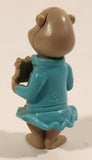 1995/96 Kinder Surprise Yogi Bear Cindy Bear with Cake 1 7/8" Toy Figure