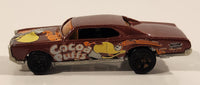 2004 Hot Wheels Cereal Crunchers Cocoa Puffs '67 Pontiac GTO Brown Die Cast Toy Muscle Car Vehicle
