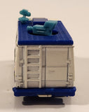 2006 Matchbox Nickelodeon SpongeBob Squarepants Bikini Bottom News TV News Truck Van News 12 Live White and Blue Die Cast Toy Car Vehicle