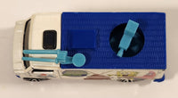 2006 Matchbox Nickelodeon SpongeBob Squarepants Bikini Bottom News TV News Truck Van News 12 Live White and Blue Die Cast Toy Car Vehicle