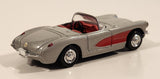 1999 New Ray 1957 Chevrolet Corvette Convertible Silver 1/43 Scale Die Cast Toy Car Vehicle