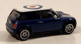 RealToy BMW New Mini Cooper Target Bullseye Dark Blue 1/56 Scale Die Cast Toy Car Vehicle
