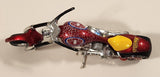 2005 Maisto Marvel Heroes Motorcycle Collection Spider-Man Motorcycle Red Die Cast Toy Vehicle
