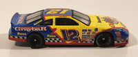Action Racing NASCAR Kenny Wallace #12 Ford Thunderbird Bussmann Graybar Blue and Yellow Die Cast Toy Car Vehicle