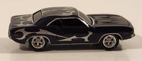2005 Playing Mantis Johnny Lightning Muscle Cars U.S.A. 1970 Plymouth AAR Cuda Purple with Silver Flames 1/64 Scale Die Cast Toy Car Vehicle with Opening Hood