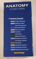 Bar Charts Publishing Quick Study Anatomy Flash Cards 300 Cards 14 Systems In Box