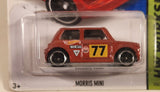 2014 Hot Wheels HW Workshop Morris Mini #77 Dark Red Die Cast Toy Car Vehicle New in Package