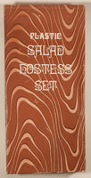 Vintage Florida Plastic Salad Hostess Set Ford Spoon and Salt and Pepper Shakers New in Box