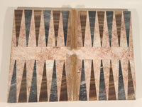 Vintage 1960s Italian Inlaid Marble Backgammon Board