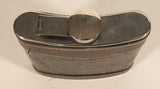 Brown Leather Wrapped Stainless Steel 7 Oz Flask