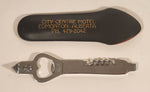 Vintage City Centre Motel Edmonton Alberta Bottle Opener Corkscrew Bar Multi Tool with Sheath Pat No. 222094 Japan