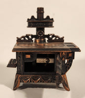 Vintage Queen Cast Iron Wood Stove Miniature Doll House Furniture Size Metal Pencil Sharpener